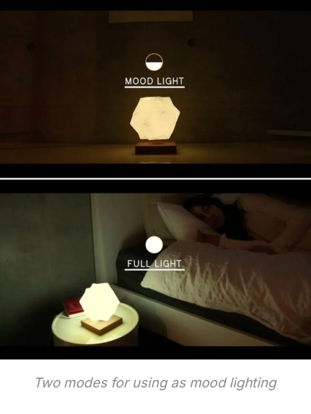 ✨ NEW Glow Design Levitating Crystal Lamp Magnetic Floating LED Induction Light
